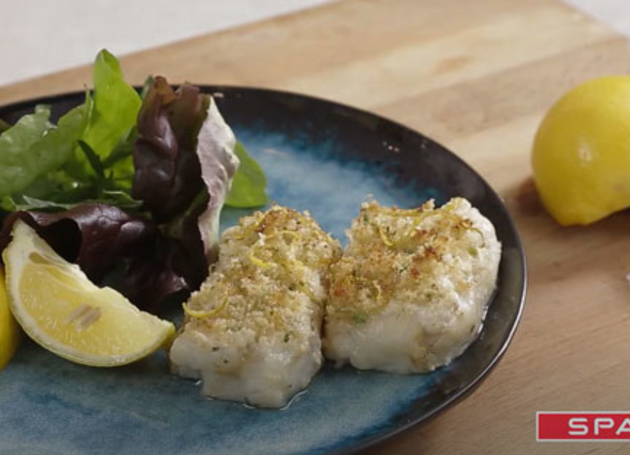 Fisch mit Parmesan-Knoblauch-Kruste