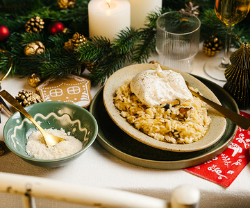 Trüffelrisotto mit Burrata