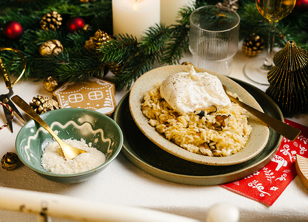 Trüffelrisotto mit Burrata