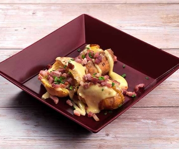 Baked Potatoes mit Camembert und Kümmel